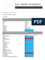 CHECKLIST RETORNO CAMINHÃO