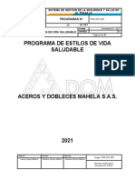 PRG-SST-003 Programa Estilos de Vida Saludable