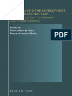 Case-Law and The Development of International Law Contributions by International Courts and Tribunals (Patrícia Galvão Teles (Editor) Etc.)