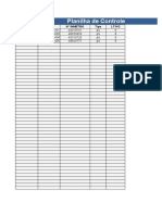 Planilha de Controle de Extintores - Modelo 1