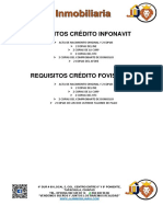 Requisitos Crédito Infonavit y Fovissste