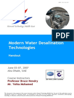 Modern Water Desalination