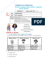 FICHA 29 Setiembre COM. Textos Comparativos