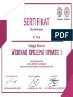 Sertifikat Epilepsi Update 1 - 08 Agustus 2020 An. Dr. Yusra