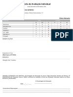 Ficha de Avaliação Individual: Tiago Alexandre Adriano de Martos