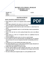 Worksheet 10 Circles