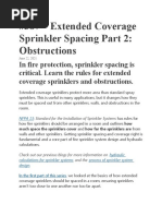 Distance Rules Part 2 Sprinkler Head Obstruction Distance Rules For ...