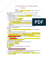 Anatomia e Funções dos Órgãos Genitais Femininos