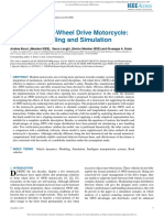 Modeling and Simulation of an All-Wheel Drive Motorcycle