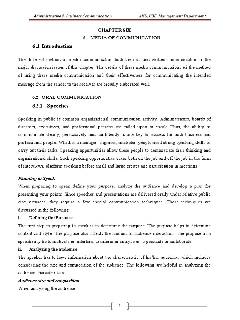 Chapter v administrative and business communication pdf
