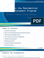 Residential Tax Abatement Proposal Presentation (Jan. 2023)