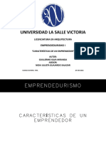 Universidad La Salle Victoria: Licenciatura en Arquitectura Emprendedurismo I