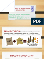 Microbes in Food Fermentation