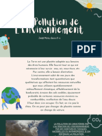 Pollution de L'environnement