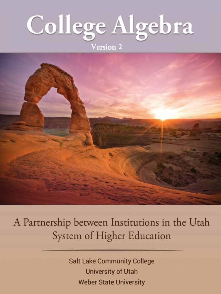 Utah Higher Ed College Algebra OER | PDF | Function (Mathematics ...