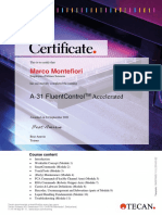 Certificate - A-31 Fluent Accelerated MM