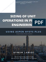 Sizing of Unit Operations in Process Engineering Using Aspen Hysys Plus Book