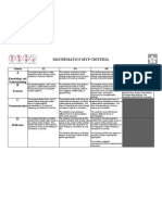 Mathematics Myp Criterion PDF