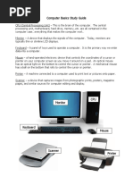 Computer Basics Study Guide