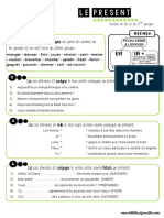 C1 Fiche Exercices Présent Verbes 1er 2ème Groupe TablettesEtPirouettes