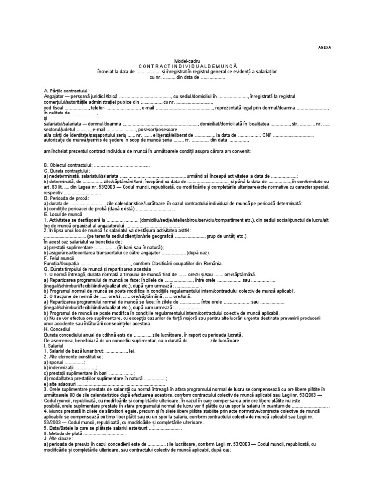 Model ContractCadruCim PDF