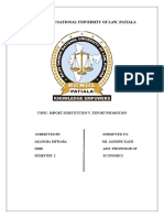 RGNDU LAW PATIALA STUDENT PAPER COMPARES IMPORT SUBSTITUTION VS EXPORT PROMOTION