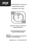 Download Analisis de Antonio y Cleopatra by Lessly Martinez SN62305494 doc pdf