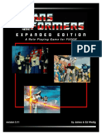 Transformers FUDGE RPG
