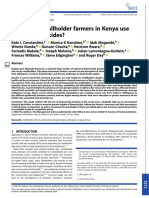 Pest Management Science - 2020 - Constantine - Why Don T Smallholder Farmers in Kenya Use More Biopesticides