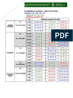 Cronograma Almoço Fev 2023