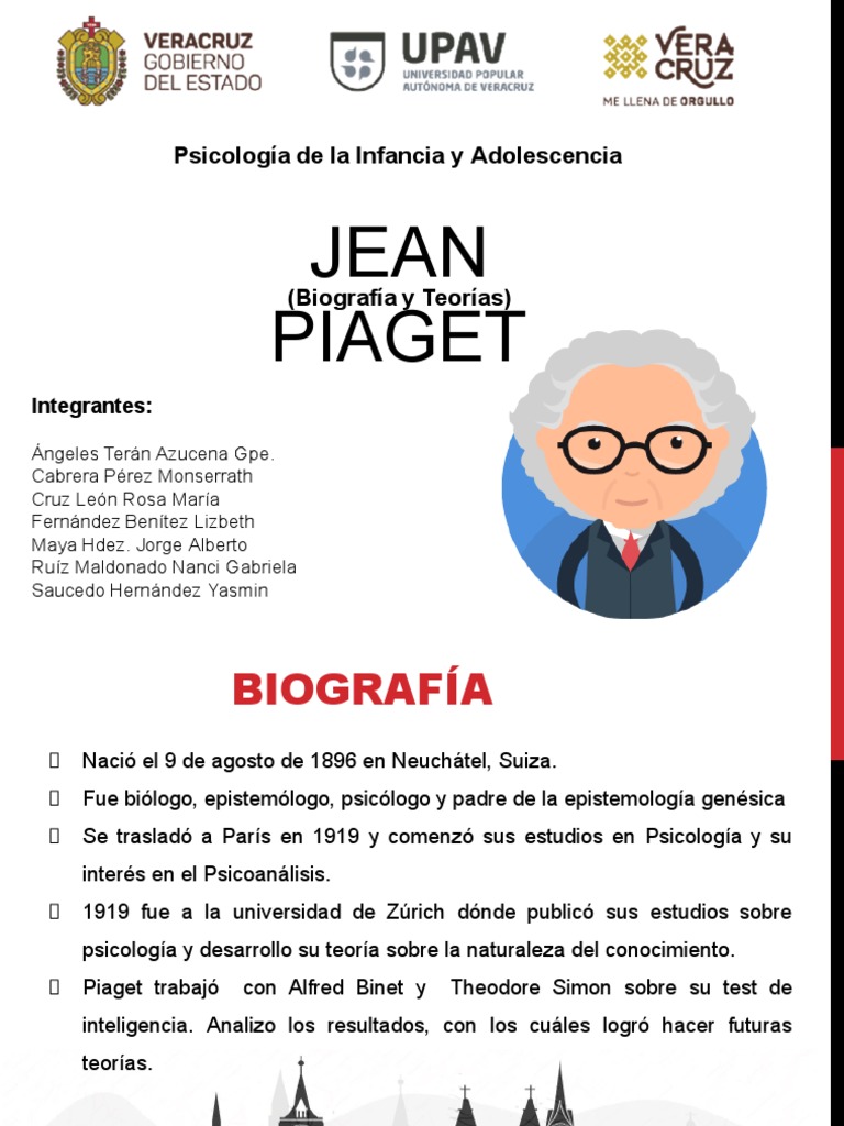 Teorias de Jean Piaget | PDF | Pensamiento | Constructivismo (filosofía de  la educación)