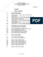 Index of Standard Navy Distribution Codes