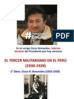 Tercer Militarismo-Oscar Benavides 6° PS 2022