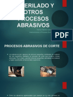 Esmerilado y Otros Procesos Abrasivos