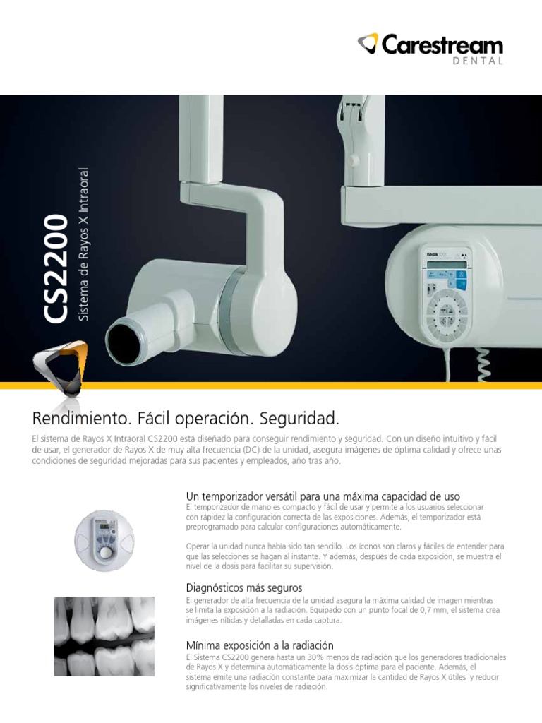 CS 2200 - Brochure Es | PDF | Rayo X