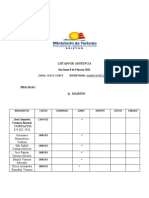 LISTADO DE ASISTENCIA Lunes 8 Febrero 2021