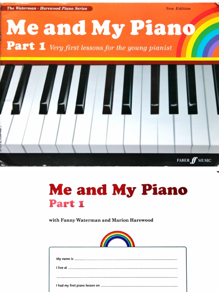 Me and My Piano Part 1 Very First Lessons Pianist | PDF