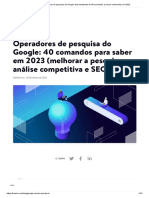 Operadores de Pesquisa Do Google.