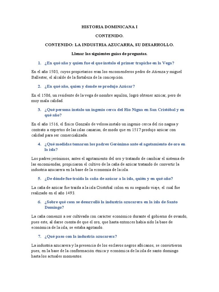 Industria Azucarera | PDF