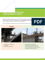 Unsafe Vs Safe Practices - Work at Height