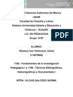 Escrito Sobre El Conocimiento e Investigación Científica