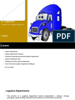 L5 Functions of a Logistics Department