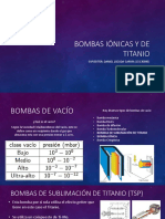 Bombas Iónicas y de Titanio