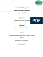 Demanda Bioquímica de Oxígeno (DBO5) y Oxígeno Disuelto (OD)