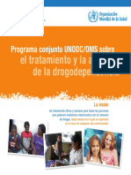 Programa UNODC/OMS tratamiento drogodependencia