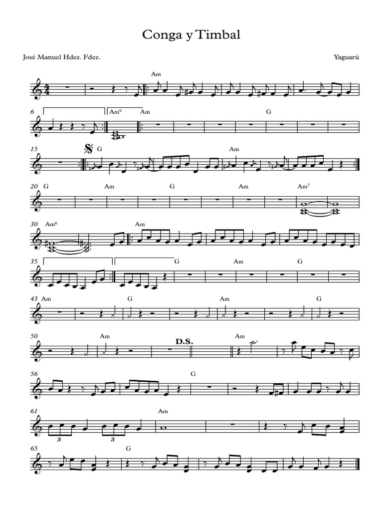 Conga y Timbal FT Grupo G PDF