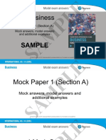 IAS Business Model Exam Answers 1 Section A