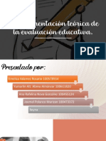 Fundamentación Teórica de La Evaluación Educativa