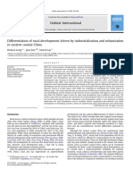 Differentiation of Rural Development Driven by Industrialization and Urbanization in Eastern Coastal China