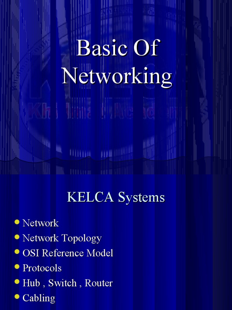 Basic of Networking | PDF | Osi Model | Network Topology